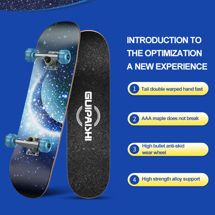 Plegable 4 ruedas Skatebo de patinetas inteligentes eléctricas con manillar