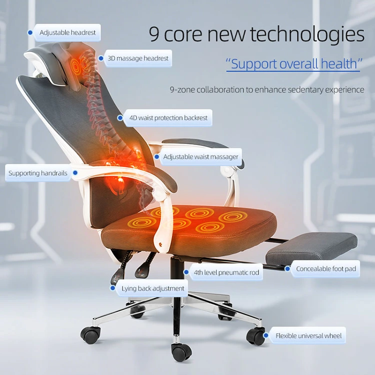 Silla de masaje de oficina ergonómica inteligente