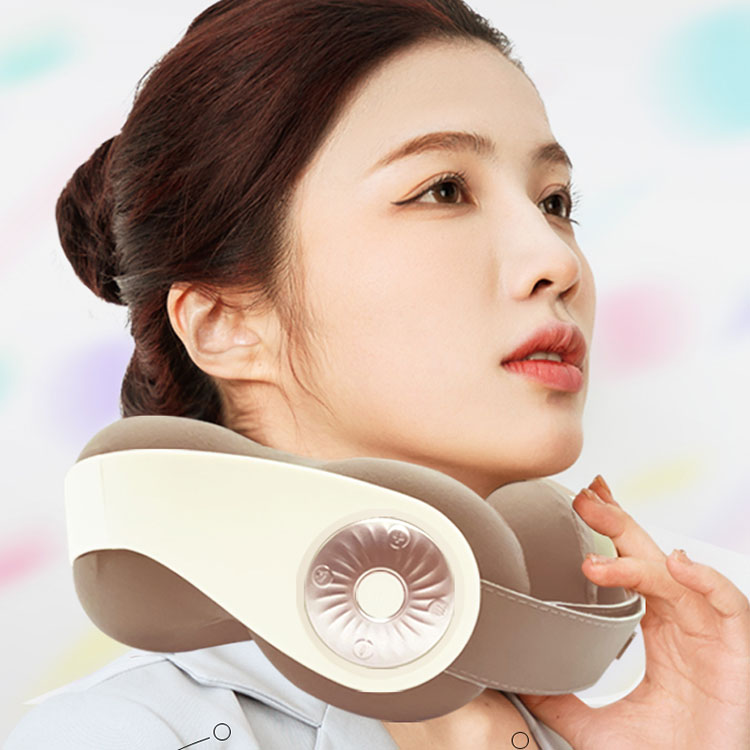 Masajeador de cuello de amasado de Shiatsu en forma de U portátil