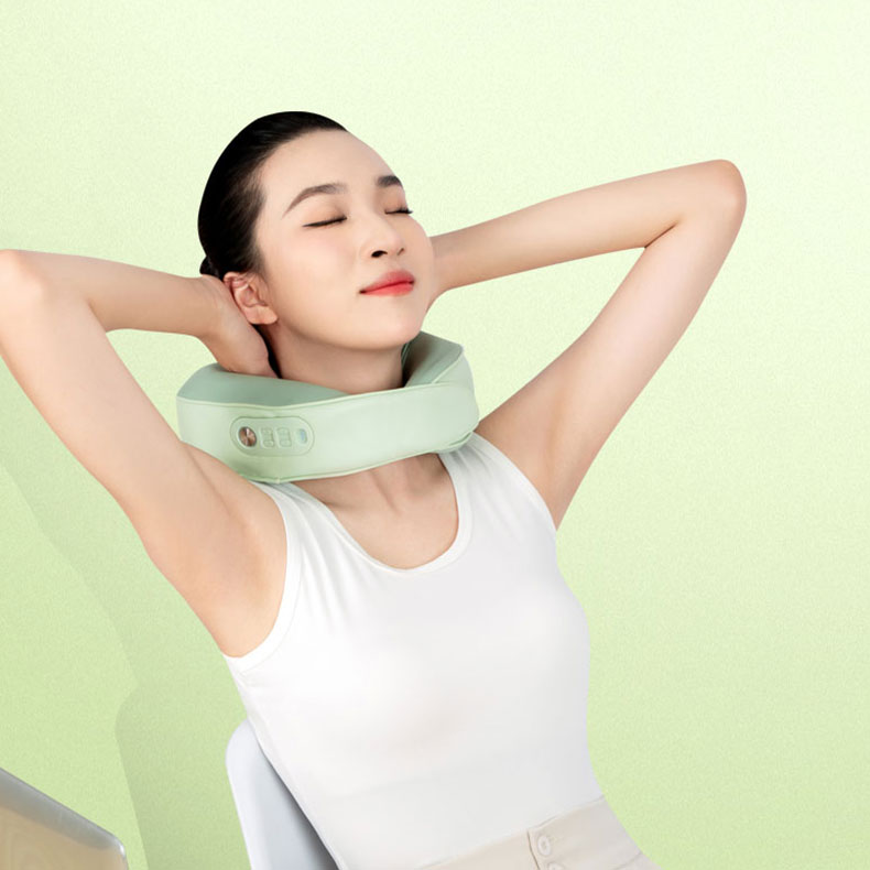 Almohada de masaje de cuello amasado en forma